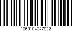 Código de barras (EAN, GTIN, SKU, ISBN): '1069104347922'