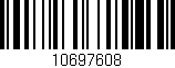 Código de barras (EAN, GTIN, SKU, ISBN): '10697608'