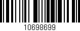 Código de barras (EAN, GTIN, SKU, ISBN): '10698699'