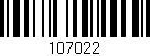 Código de barras (EAN, GTIN, SKU, ISBN): '107022'