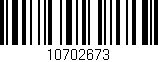 Código de barras (EAN, GTIN, SKU, ISBN): '10702673'