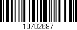 Código de barras (EAN, GTIN, SKU, ISBN): '10702687'