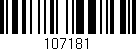 Código de barras (EAN, GTIN, SKU, ISBN): '107181'