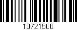 Código de barras (EAN, GTIN, SKU, ISBN): '10721500'