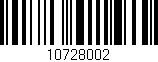 Código de barras (EAN, GTIN, SKU, ISBN): '10728002'