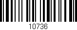 Código de barras (EAN, GTIN, SKU, ISBN): '10736'