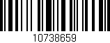 Código de barras (EAN, GTIN, SKU, ISBN): '10738659'