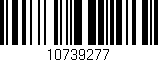 Código de barras (EAN, GTIN, SKU, ISBN): '10739277'