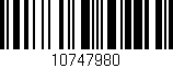 Código de barras (EAN, GTIN, SKU, ISBN): '10747980'