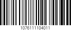 Código de barras (EAN, GTIN, SKU, ISBN): '1076111104011'