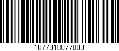 Código de barras (EAN, GTIN, SKU, ISBN): '1077010077000'