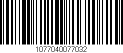Código de barras (EAN, GTIN, SKU, ISBN): '1077040077032'