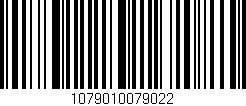 Código de barras (EAN, GTIN, SKU, ISBN): '1079010079022'