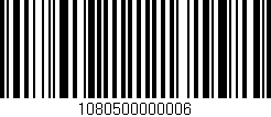 Código de barras (EAN, GTIN, SKU, ISBN): '1080500000006'