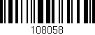 Código de barras (EAN, GTIN, SKU, ISBN): '108058'