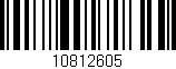 Código de barras (EAN, GTIN, SKU, ISBN): '10812605'
