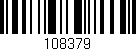 Código de barras (EAN, GTIN, SKU, ISBN): '108379'