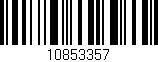Código de barras (EAN, GTIN, SKU, ISBN): '10853357'