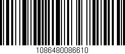 Código de barras (EAN, GTIN, SKU, ISBN): '1086480086610'