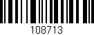 Código de barras (EAN, GTIN, SKU, ISBN): '108713'