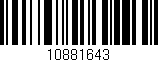 Código de barras (EAN, GTIN, SKU, ISBN): '10881643'
