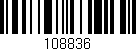 Código de barras (EAN, GTIN, SKU, ISBN): '108836'