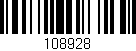 Código de barras (EAN, GTIN, SKU, ISBN): '108928'