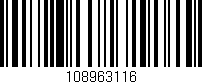 Código de barras (EAN, GTIN, SKU, ISBN): '108963116'