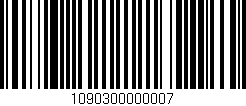 Código de barras (EAN, GTIN, SKU, ISBN): '1090300000007'