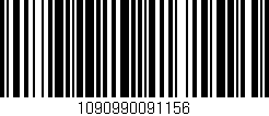 Código de barras (EAN, GTIN, SKU, ISBN): '1090990091156'