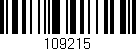 Código de barras (EAN, GTIN, SKU, ISBN): '109215'
