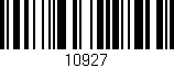 Código de barras (EAN, GTIN, SKU, ISBN): '10927'