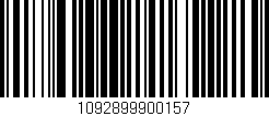 Código de barras (EAN, GTIN, SKU, ISBN): '1092899900157'