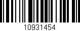Código de barras (EAN, GTIN, SKU, ISBN): '10931454'