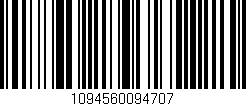 Código de barras (EAN, GTIN, SKU, ISBN): '1094560094707'