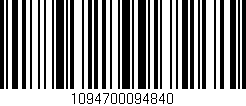 Código de barras (EAN, GTIN, SKU, ISBN): '1094700094840'