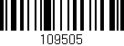 Código de barras (EAN, GTIN, SKU, ISBN): '109505'