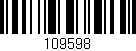 Código de barras (EAN, GTIN, SKU, ISBN): '109598'