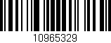Código de barras (EAN, GTIN, SKU, ISBN): '10965329'