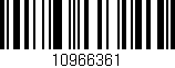 Código de barras (EAN, GTIN, SKU, ISBN): '10966361'