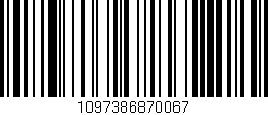 Código de barras (EAN, GTIN, SKU, ISBN): '1097386870067'