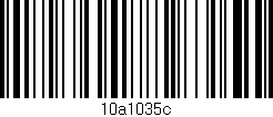 Código de barras (EAN, GTIN, SKU, ISBN): '10a1035c'