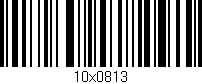 Código de barras (EAN, GTIN, SKU, ISBN): '10x0813'