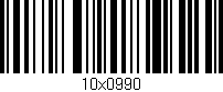 Código de barras (EAN, GTIN, SKU, ISBN): '10x0990'