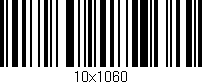 Código de barras (EAN, GTIN, SKU, ISBN): '10x1060'