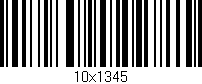Código de barras (EAN, GTIN, SKU, ISBN): '10x1345'
