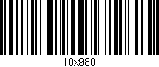 Código de barras (EAN, GTIN, SKU, ISBN): '10x980'