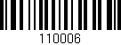 Código de barras (EAN, GTIN, SKU, ISBN): '110006'