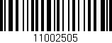 Código de barras (EAN, GTIN, SKU, ISBN): '11002505'