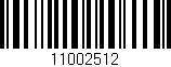 Código de barras (EAN, GTIN, SKU, ISBN): '11002512'